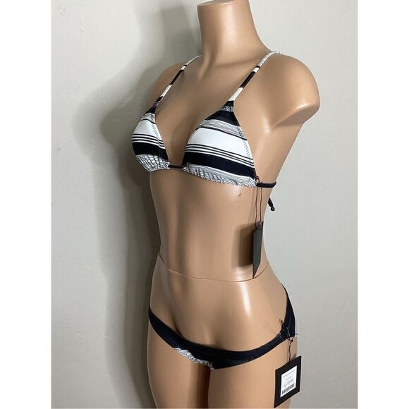 New. Norma Kamali striped bikini. Retails $240. Small - Picture 5 of 10